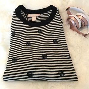 Banana republic Black and white sweater